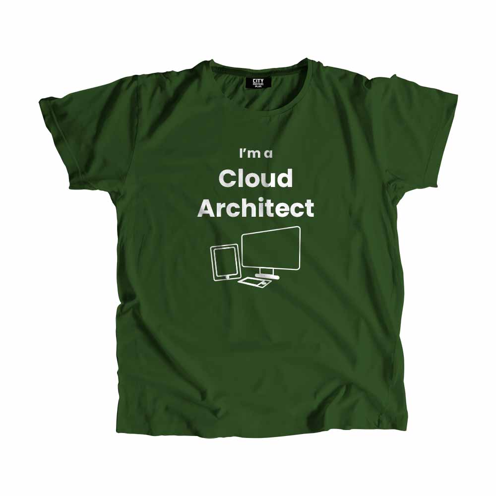 Cloud Architect Men Unisex T-Shirt (Olive Green)