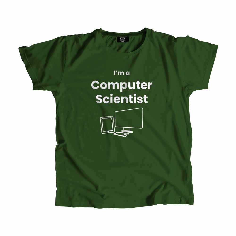 Computer Scientist Men Unisex T-Shirt (Olive Green)