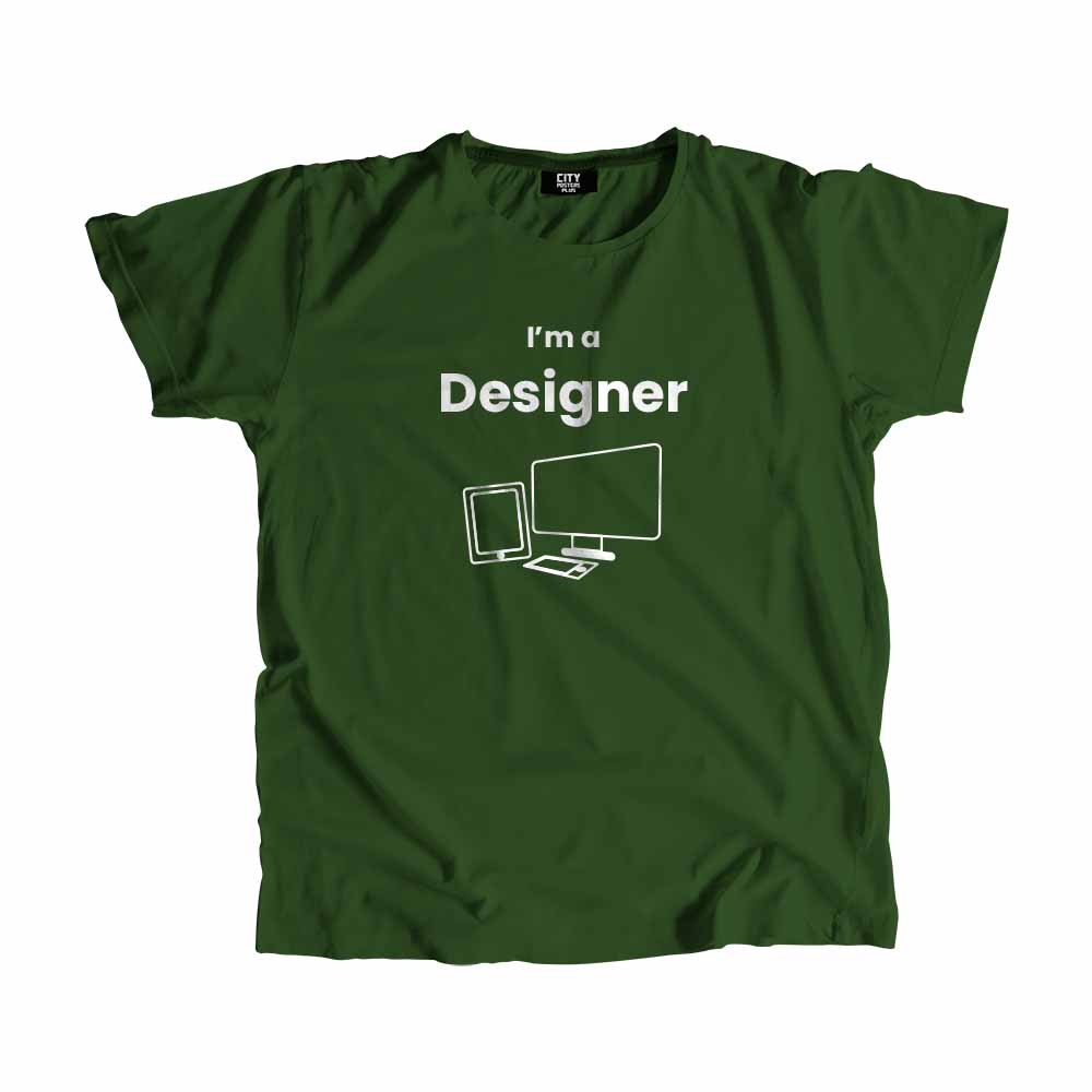 Designer Men Unisex T-Shirt (Olive Green)