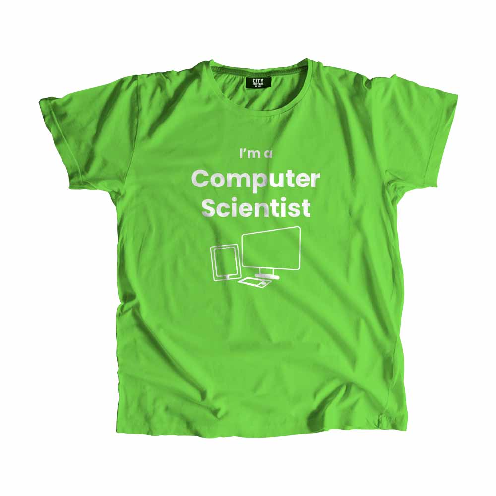Computer Scientist Men Unisex T-Shirt (Liril Green)