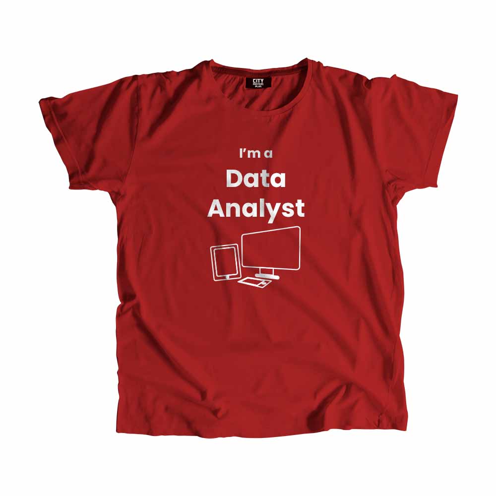 Data Analyst Men Unisex T-Shirt (Red)