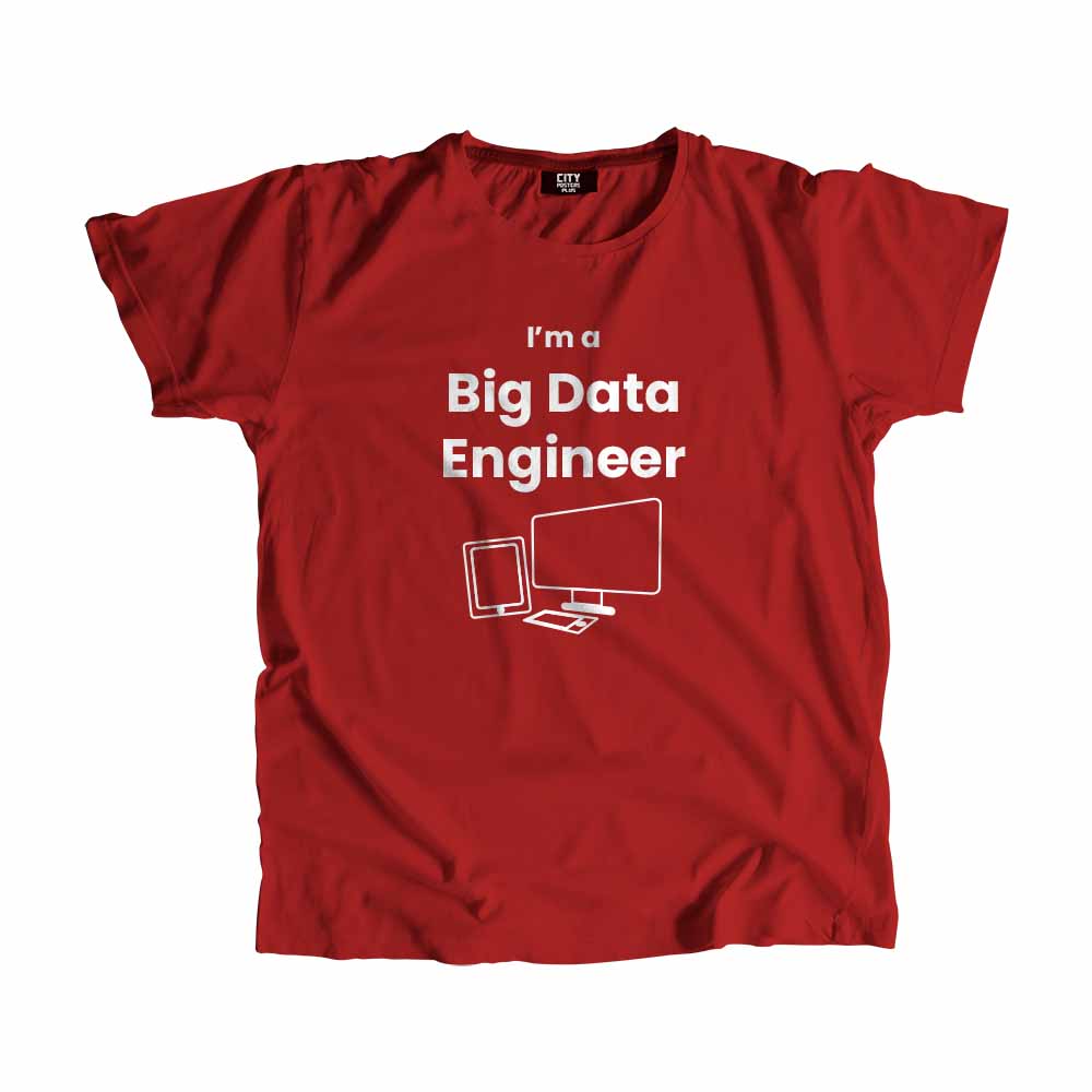 Big Data Engineer Men Unisex T-Shirt (Red)