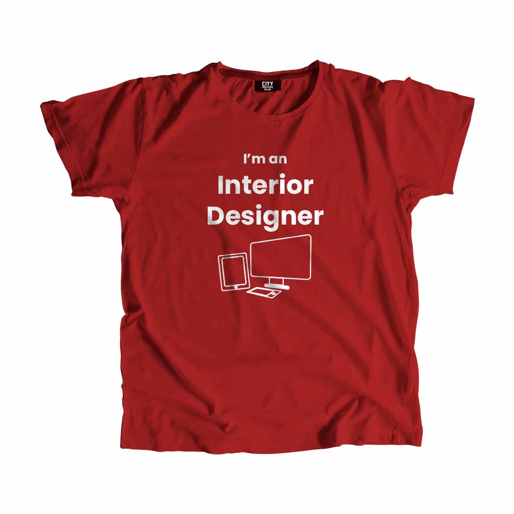Interior Designer Men Unisex T-Shirt (Red)