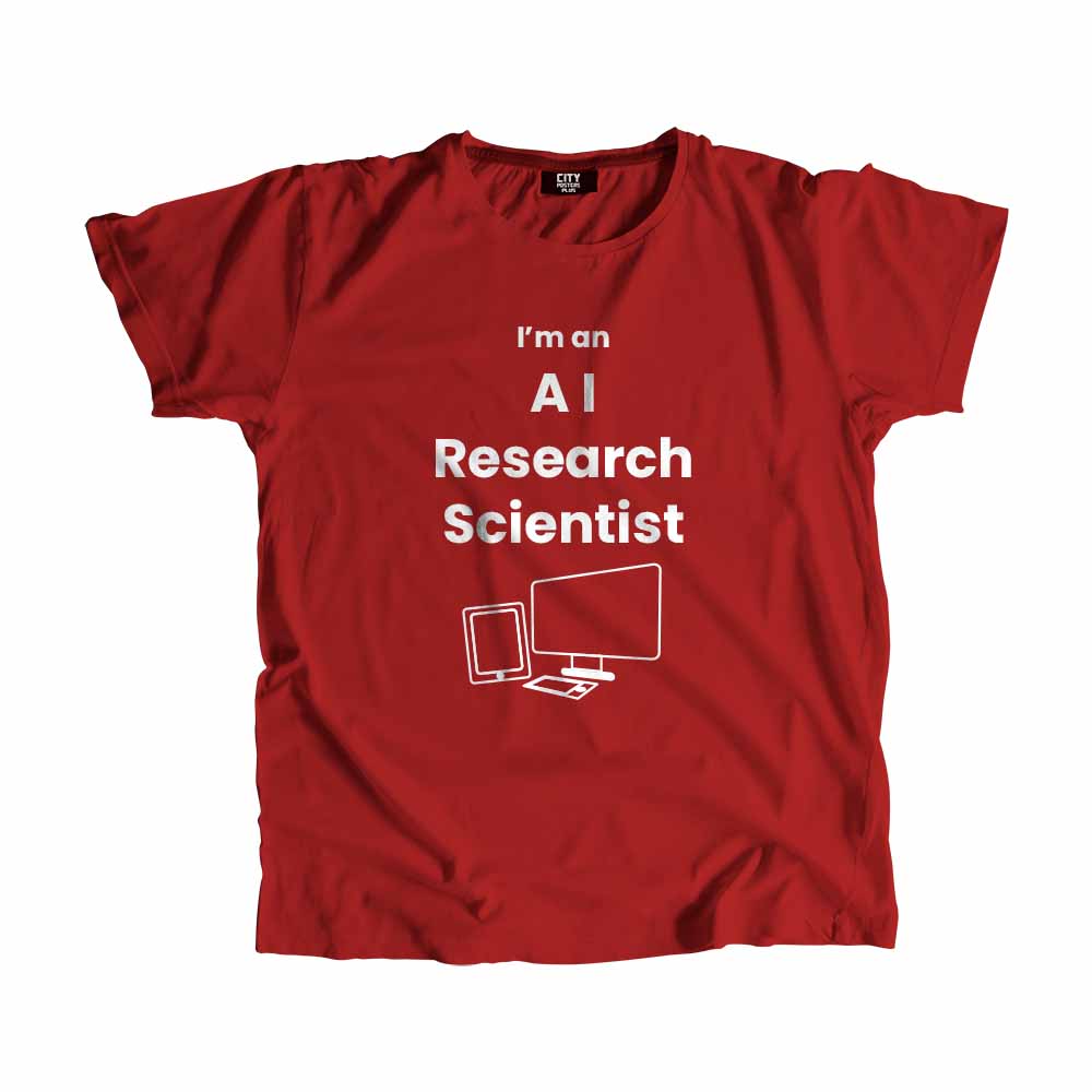 AI Research Scientist  Men Unisex T-Shirt (Red)