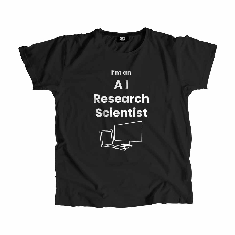 AI Research Scientist  Men Unisex T-Shirt (Black)