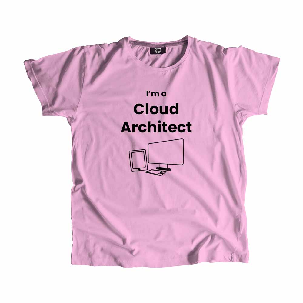 Cloud Architect Men Unisex T-Shirt (Light Pink)