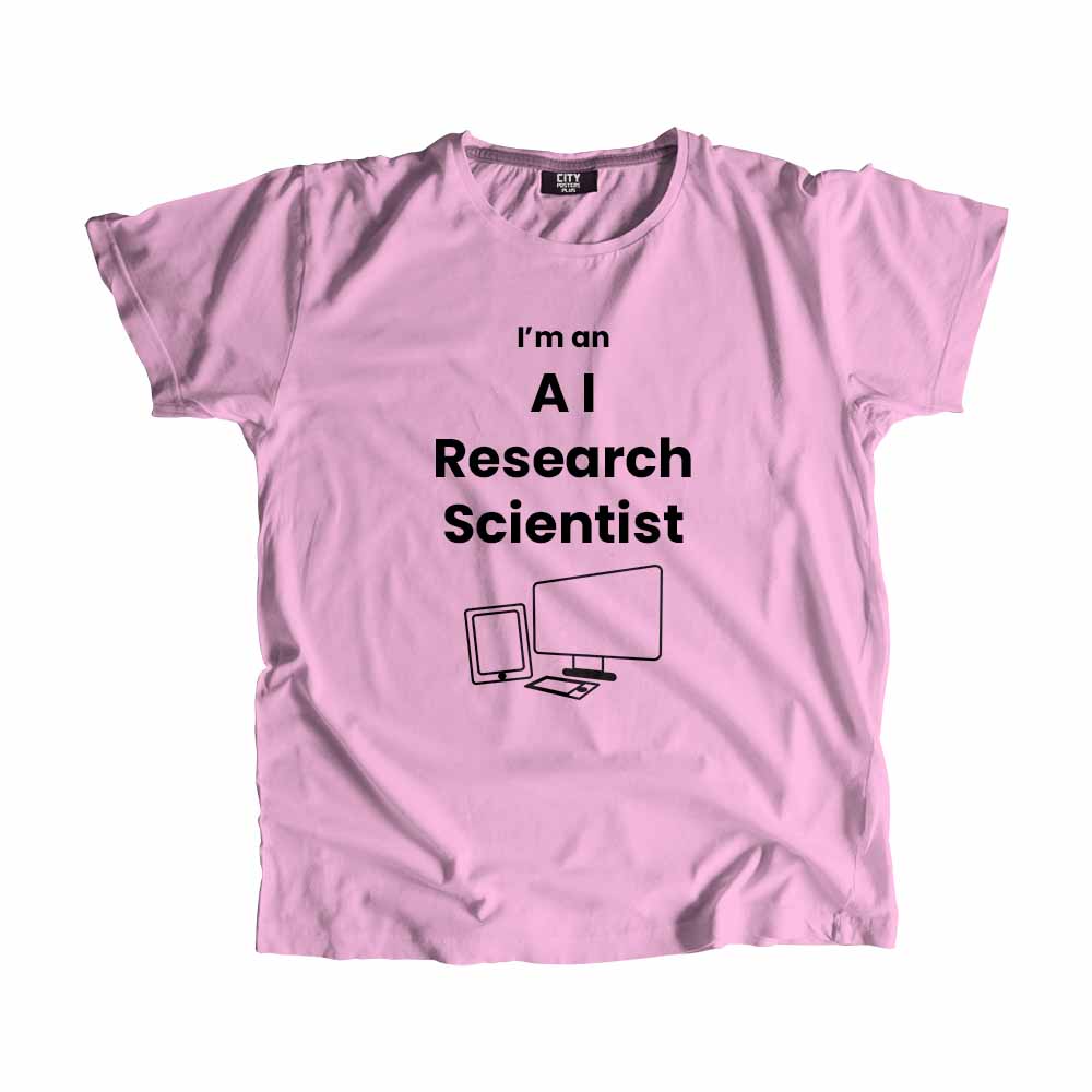AI Research Scientist  Men Unisex T-Shirt (Light Pink)
