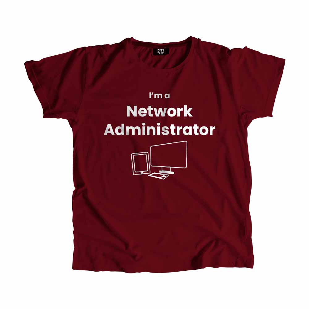 Network Administrator Men Unisex T-Shirt (Maroon)