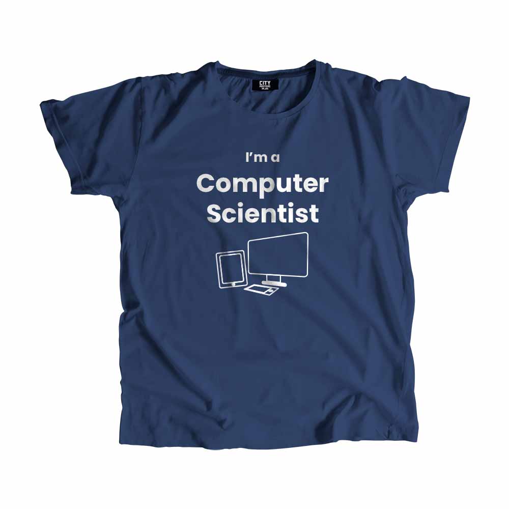 Computer Scientist Men Unisex T-Shirt (Navy Blue)