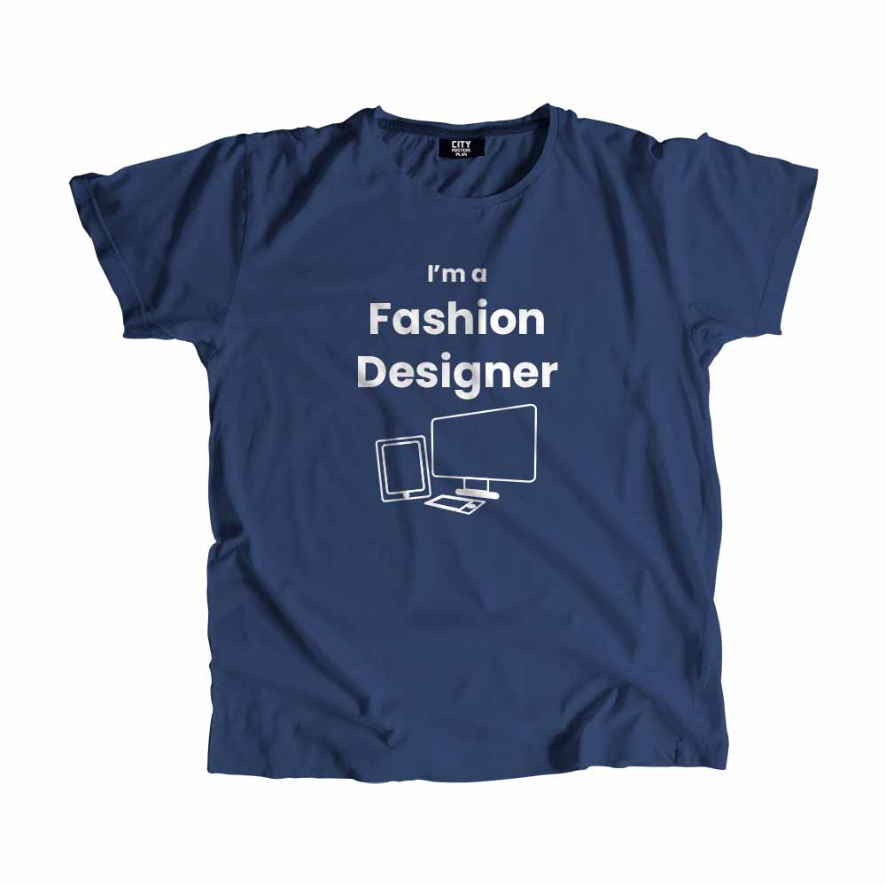 Fashion Designer Men Unisex T-Shirt (Navy Blue)