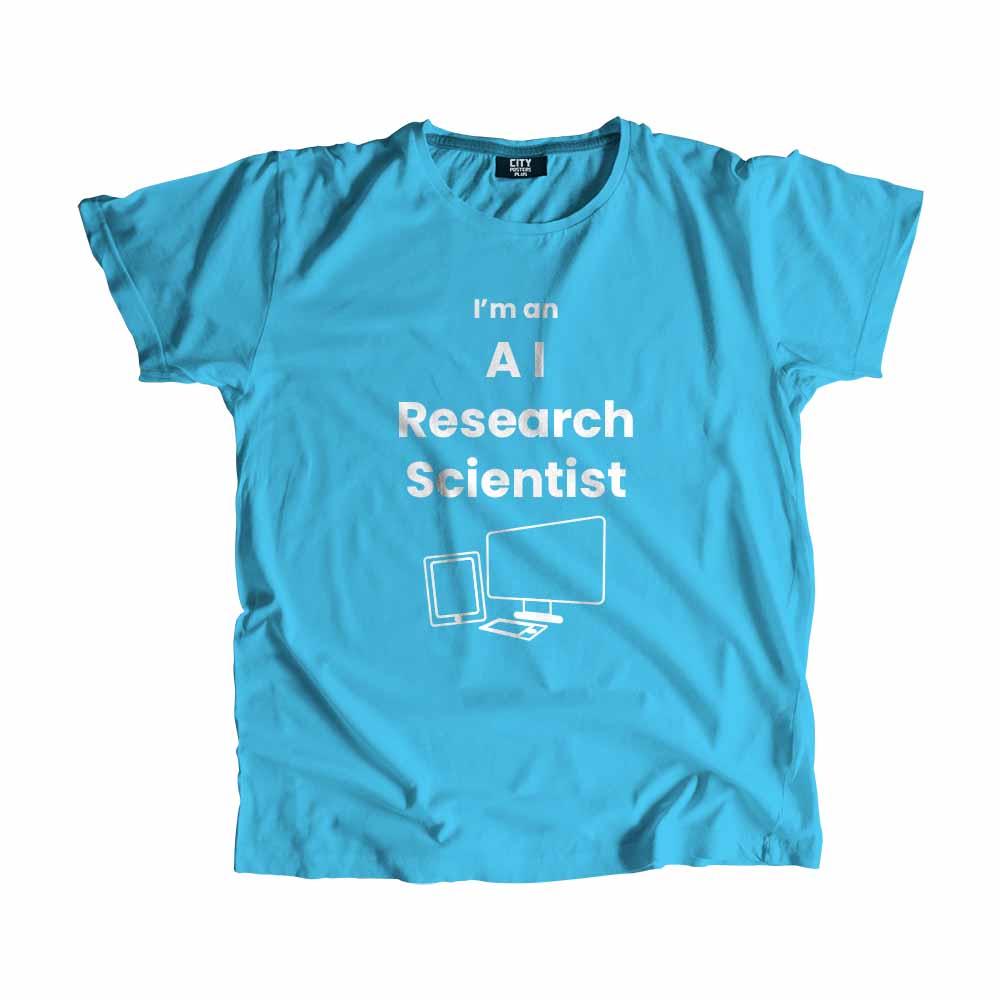 AI Research Scientist  Men Unisex T-Shirt (Sky Blue)