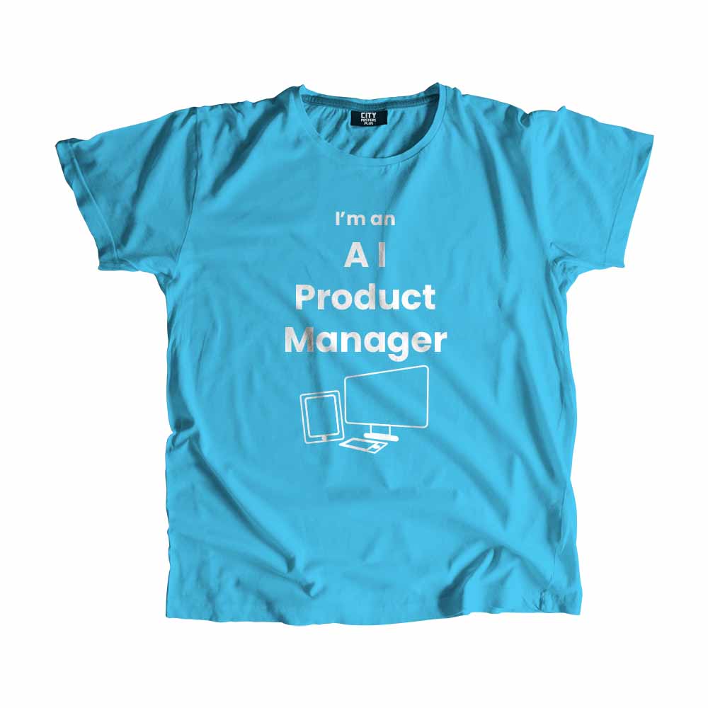 AI Product Manager Men Unisex T-Shirt (Sky Blue)