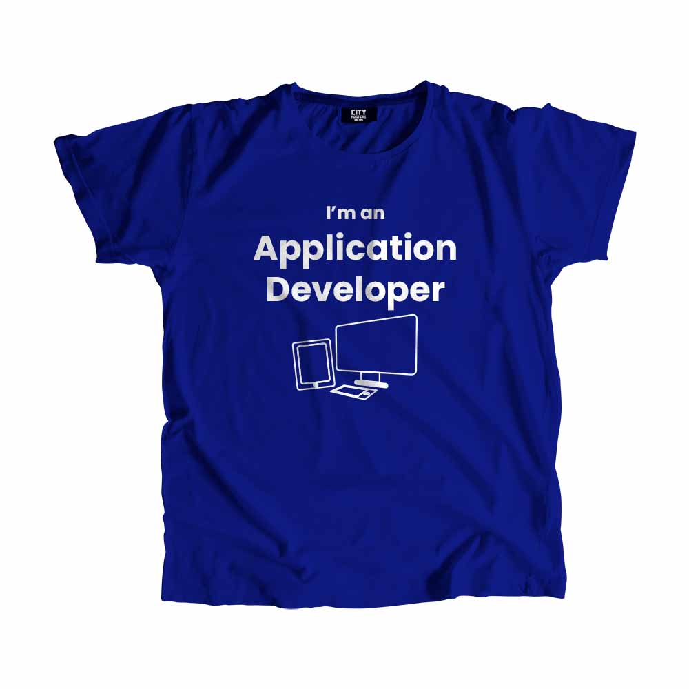 Application Developer Men Unisex T-Shirt (Royal Blue)