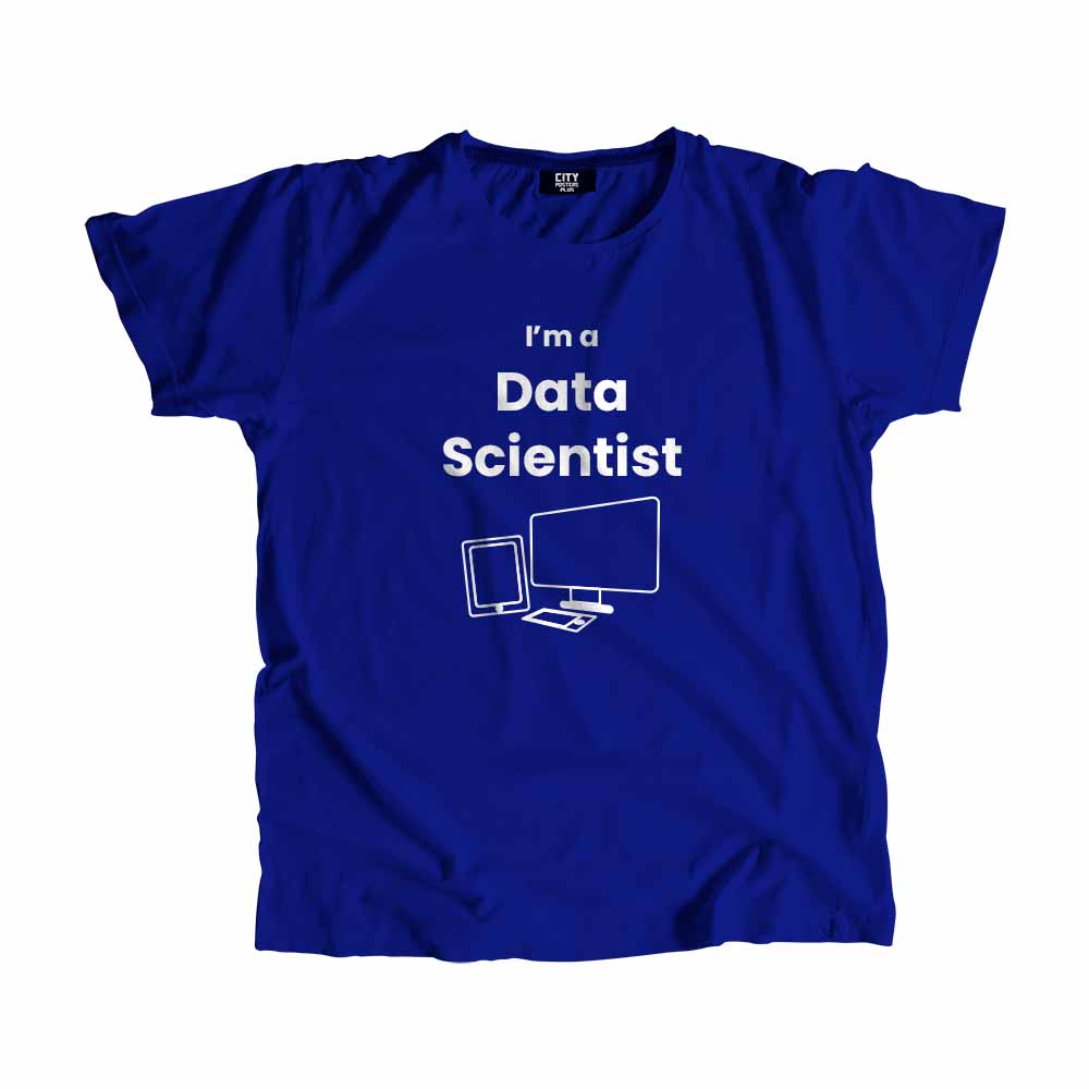 Data Scientist Men Unisex T-Shirt (Royal Blue)