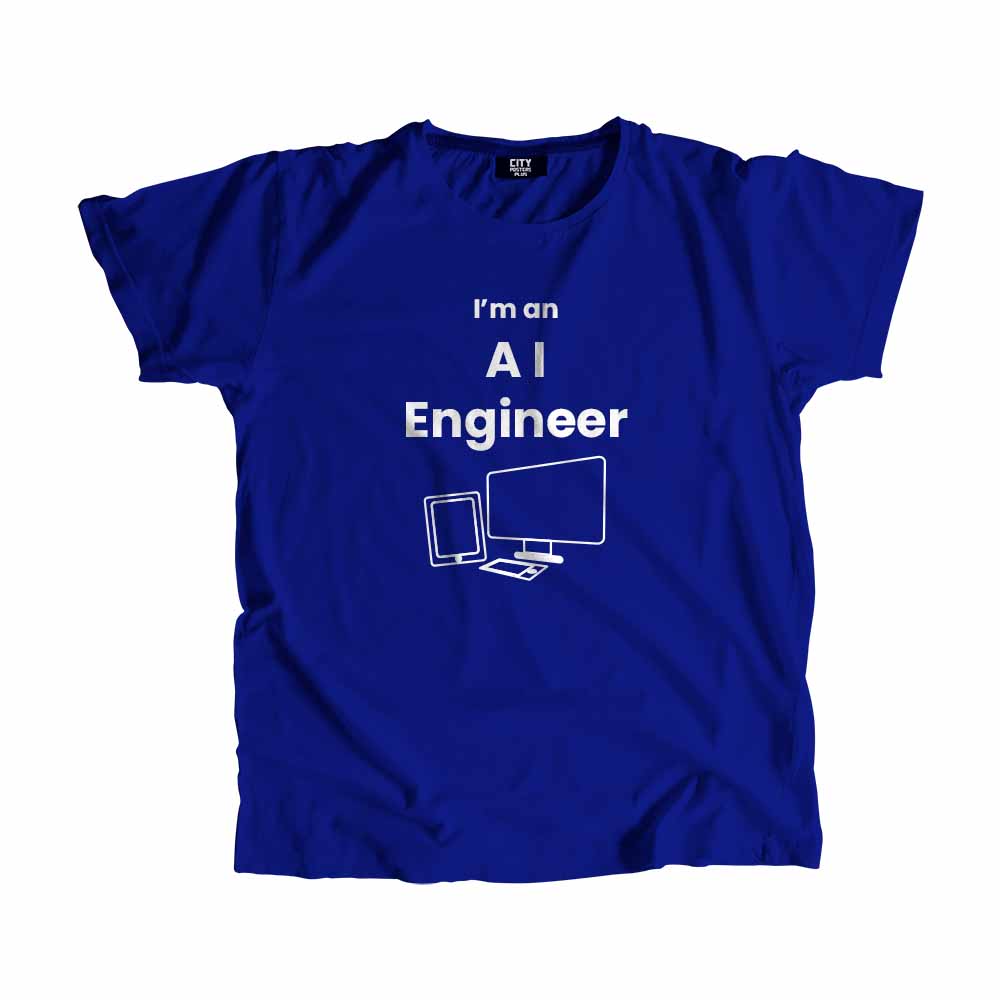 AI Engineer Men Unisex T-Shirt (Royal Blue)