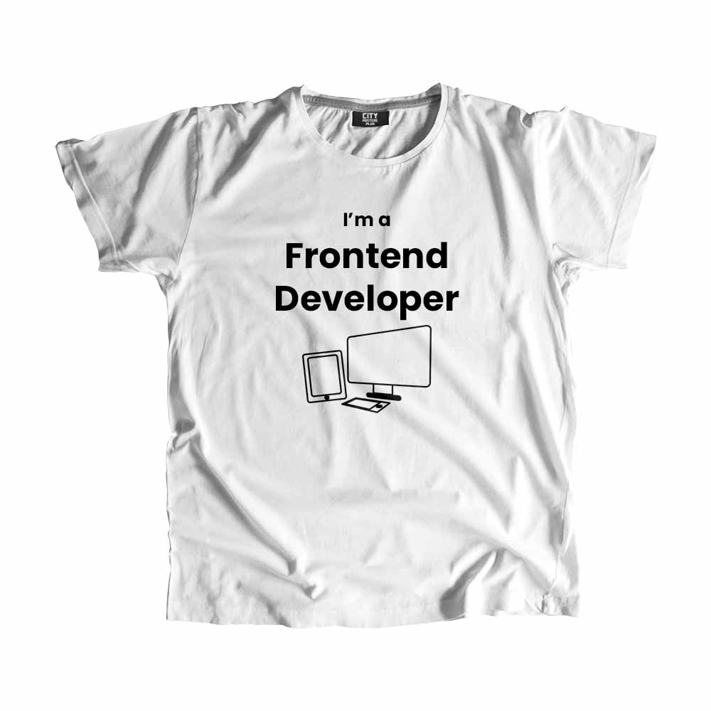 Frontend Developer Men Unisex T-Shirt (White)