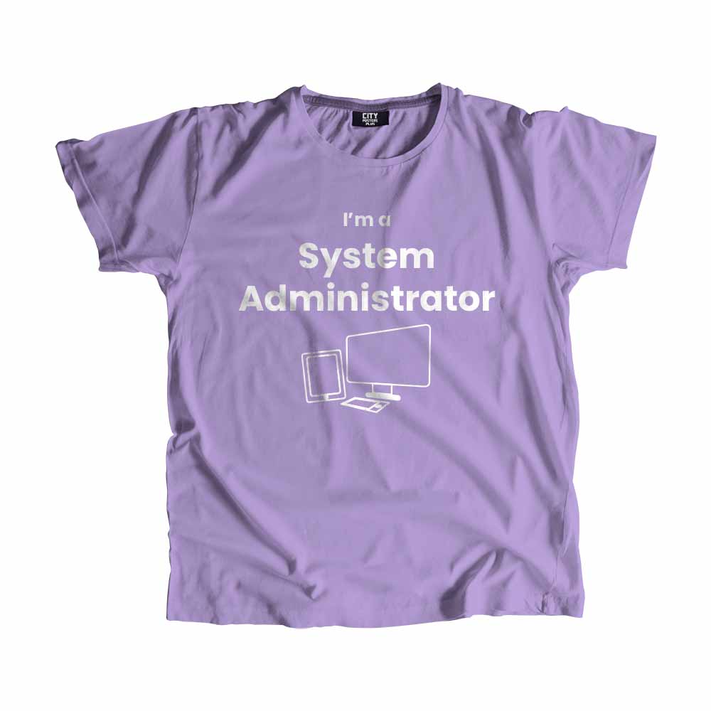 System Administrator Men Unisex T-Shirt (Iris Lavender)