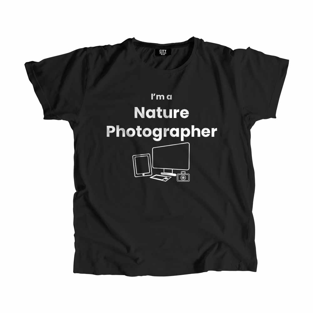 Nature Photographer Men Unisex T-Shirt (Black)