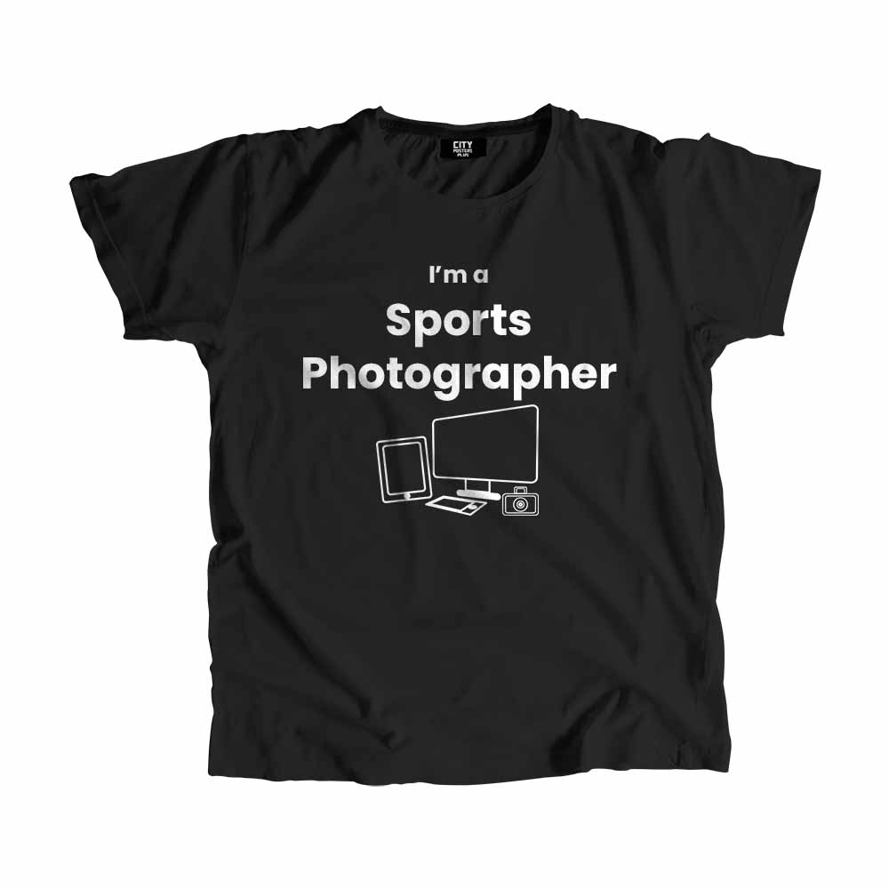 Sports Photographer Men Unisex T-Shirt (Black)