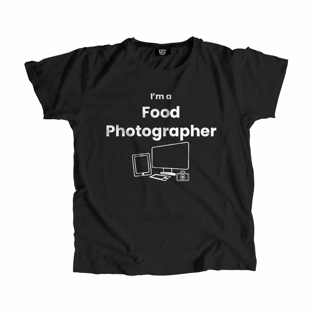 Food Photographer Men Unisex T-Shirt (Black)