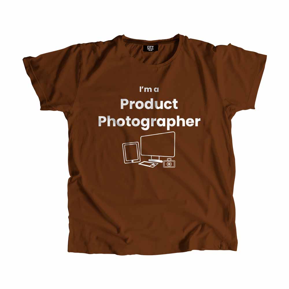 Product Photographer Men Unisex T-Shirt (Brown)