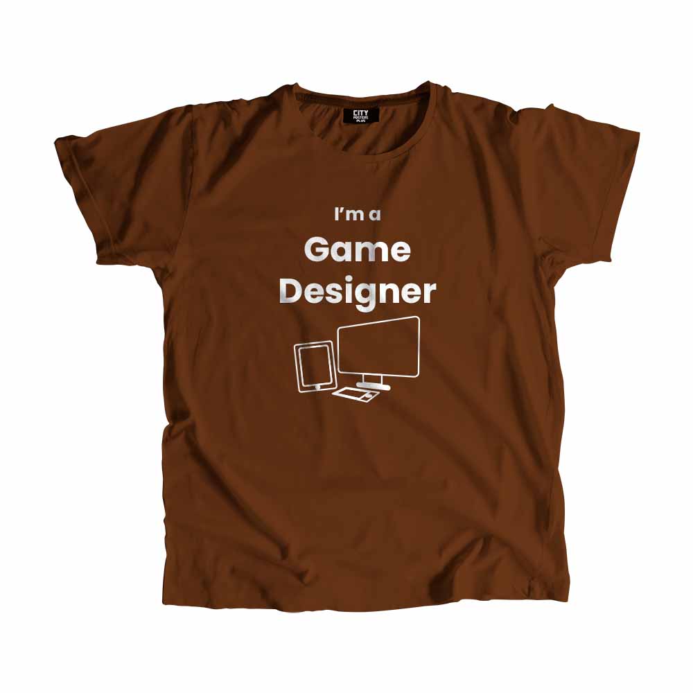 Game Designer Men Unisex T-Shirt (Brown)