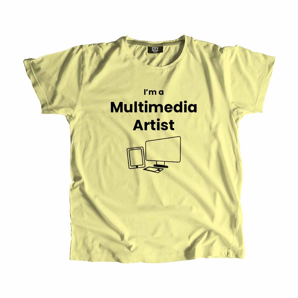 Multimedia Artist Men Unisex T-Shirt (Butter Yellow)