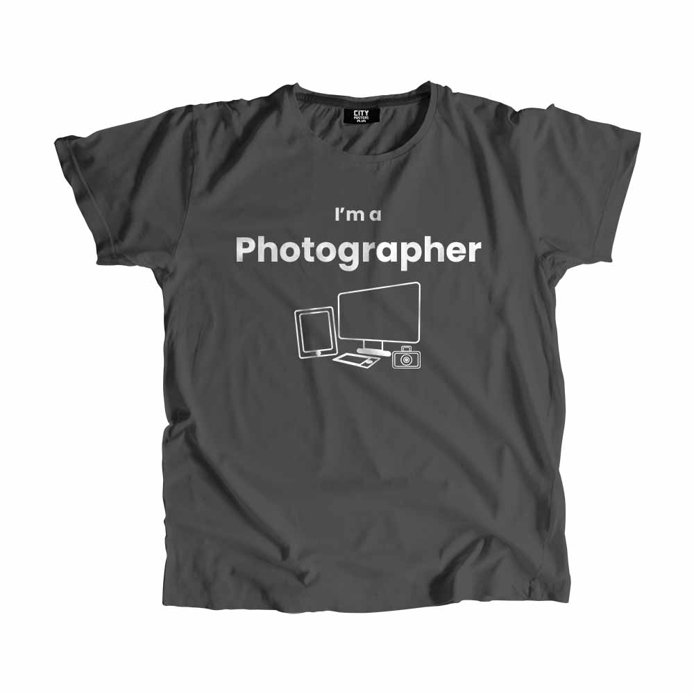 Photographer Men Unisex T-Shirt (Charcoal Grey)
